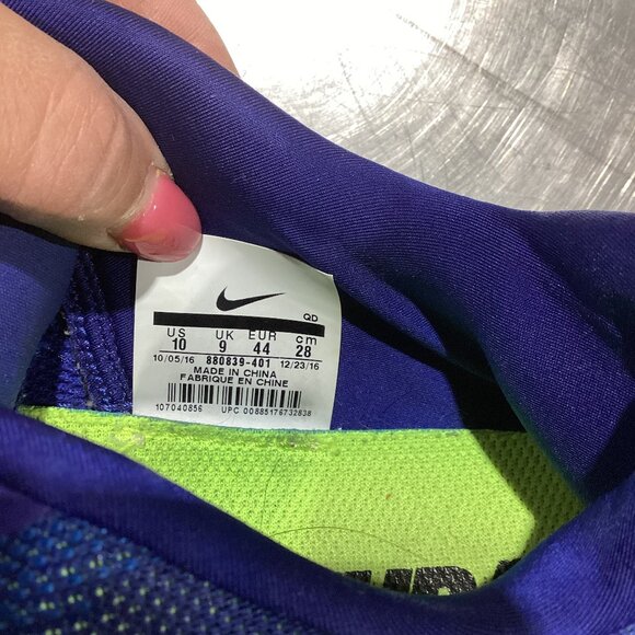 Nike Free RN Running Shoes | Men’s Size 10 | Blue & Green - Picture 3 of 5